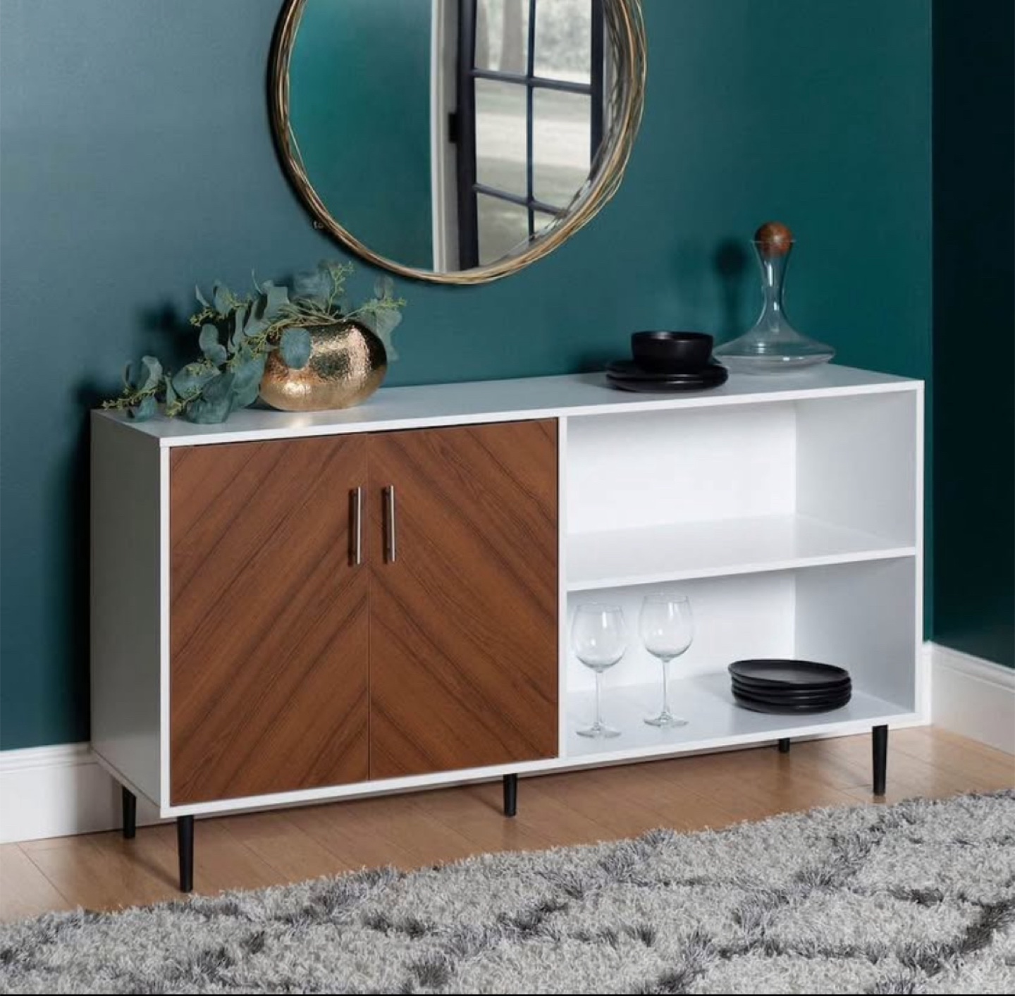 New Storage Console, TV Stand, Sideboard Record Player/Albums - photo 2