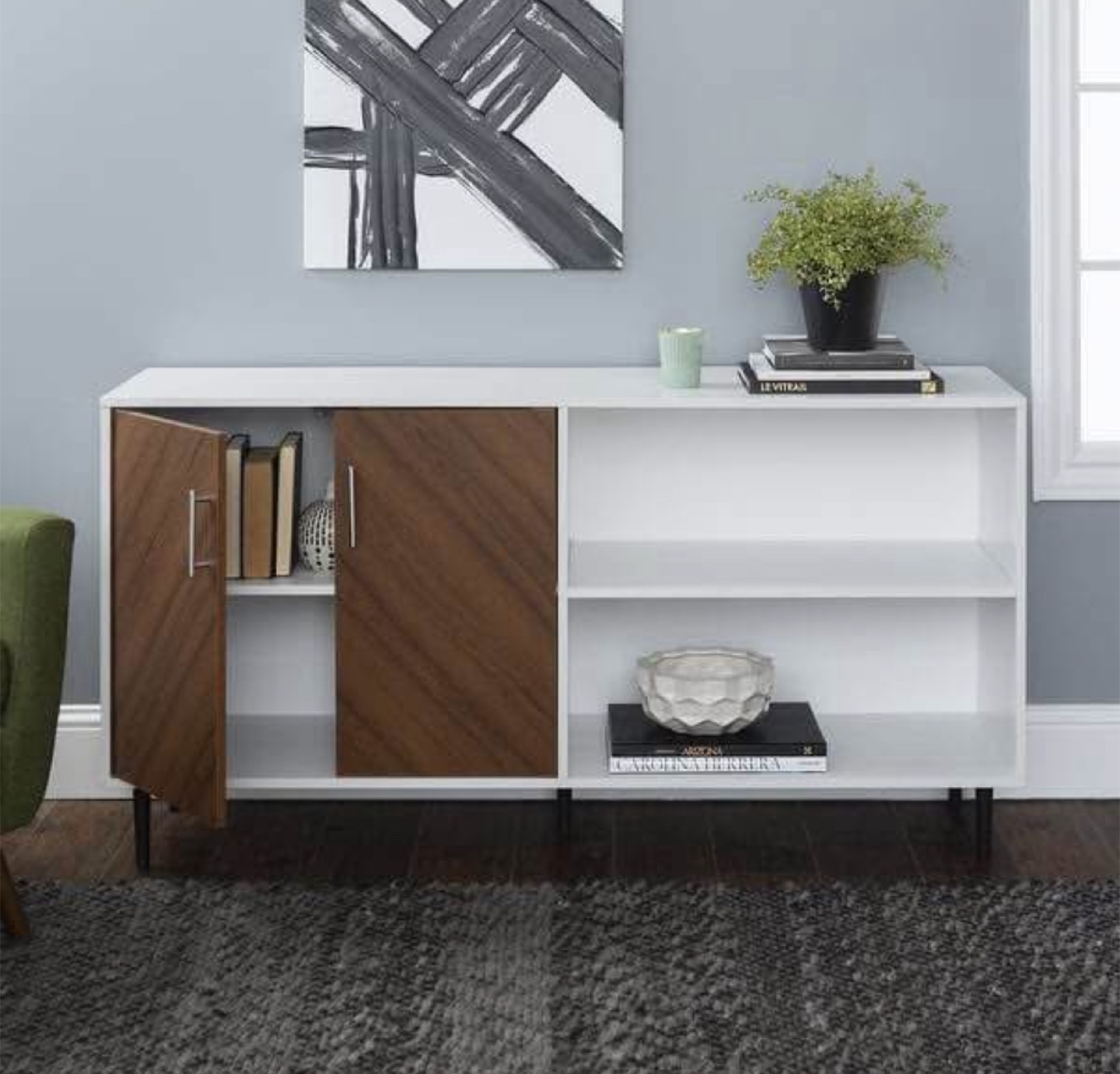 New Storage Console, TV Stand, Sideboard Record Player/Albums - photo 4