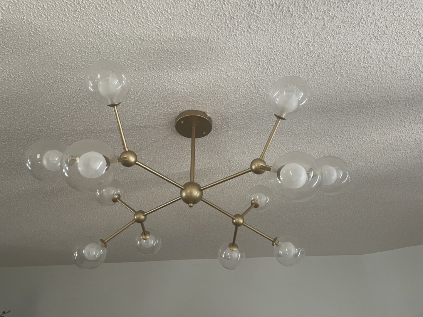 Modern Sputnik Style Ceiling Light