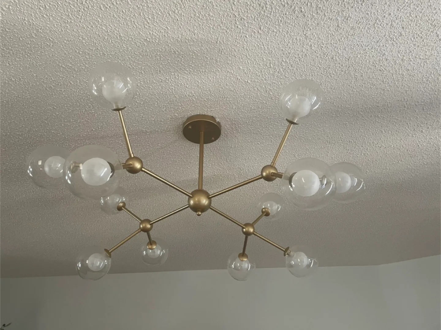 Modern Sputnik Style Ceiling Light thumbnail