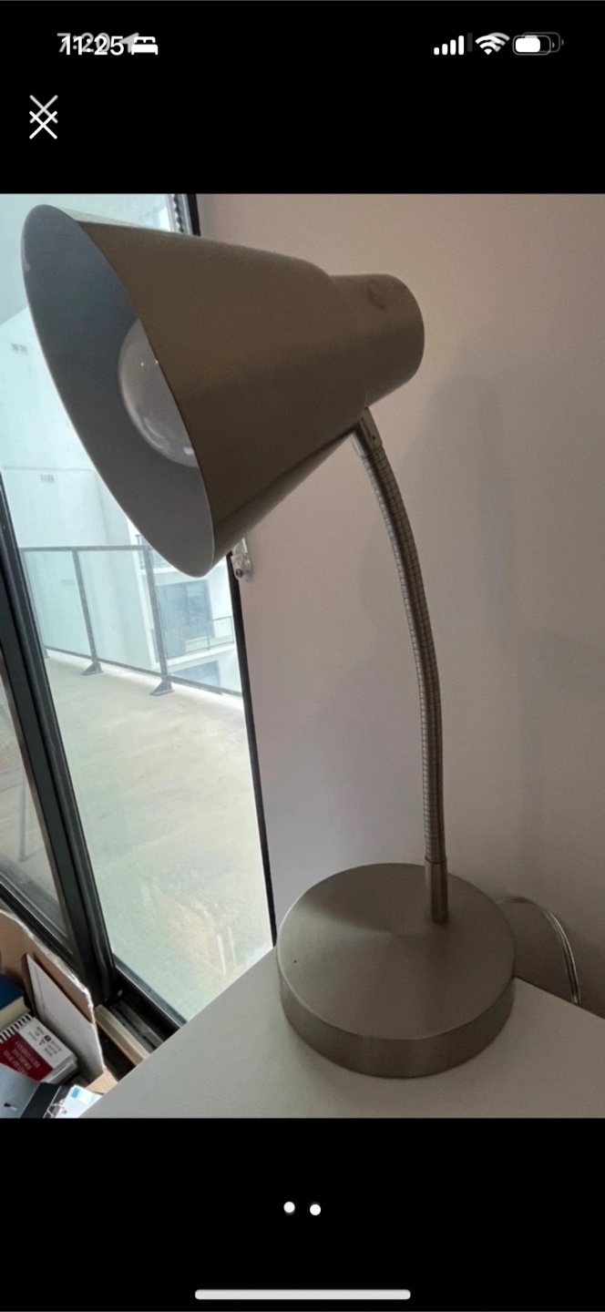 Silver Desk Lamp