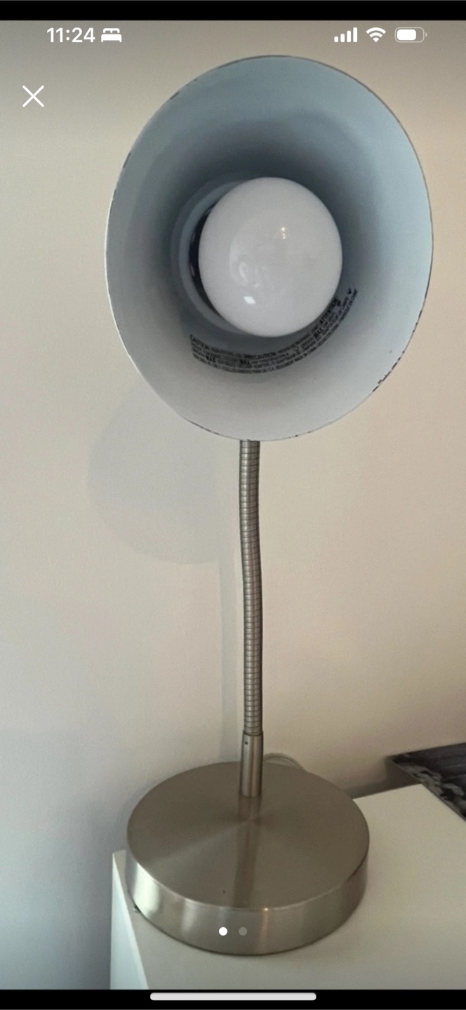 Silver Desk Lamp - photo 2