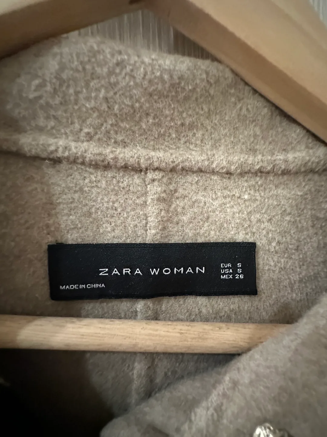 Zara Fall jacket - Woman Beige Wool Blend image indicator(4)