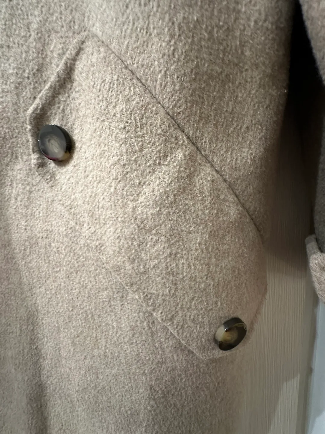 Zara Fall jacket - Woman Beige Wool Blend image indicator(3)