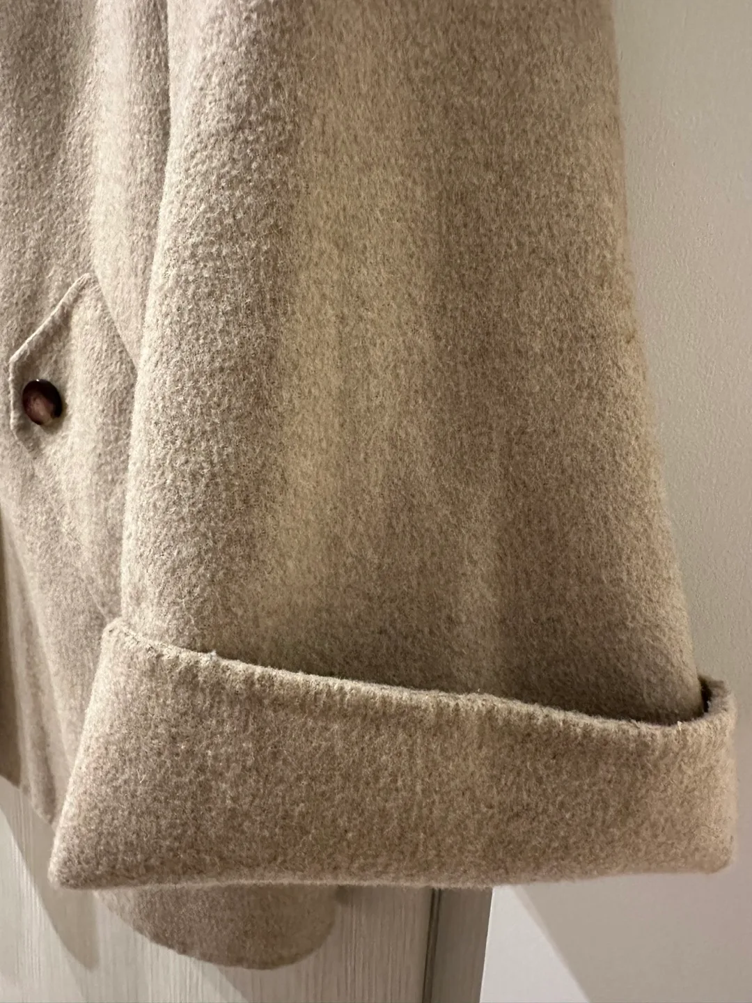 Zara Fall jacket - Woman Beige Wool Blend image indicator(2)