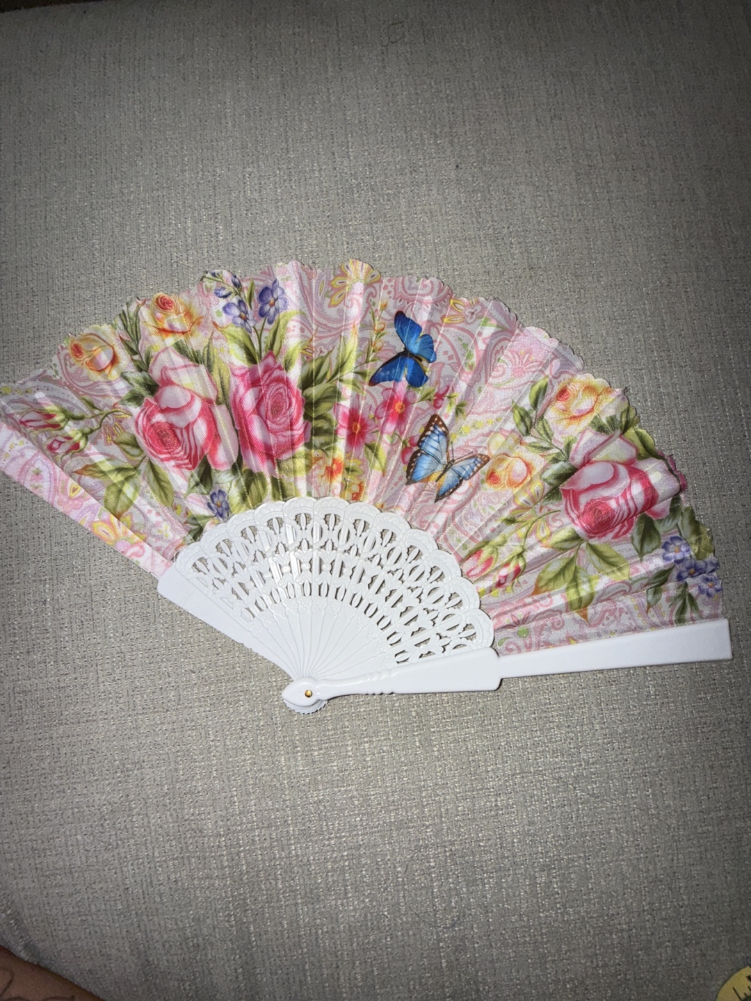 Floral Folding Hand Fan