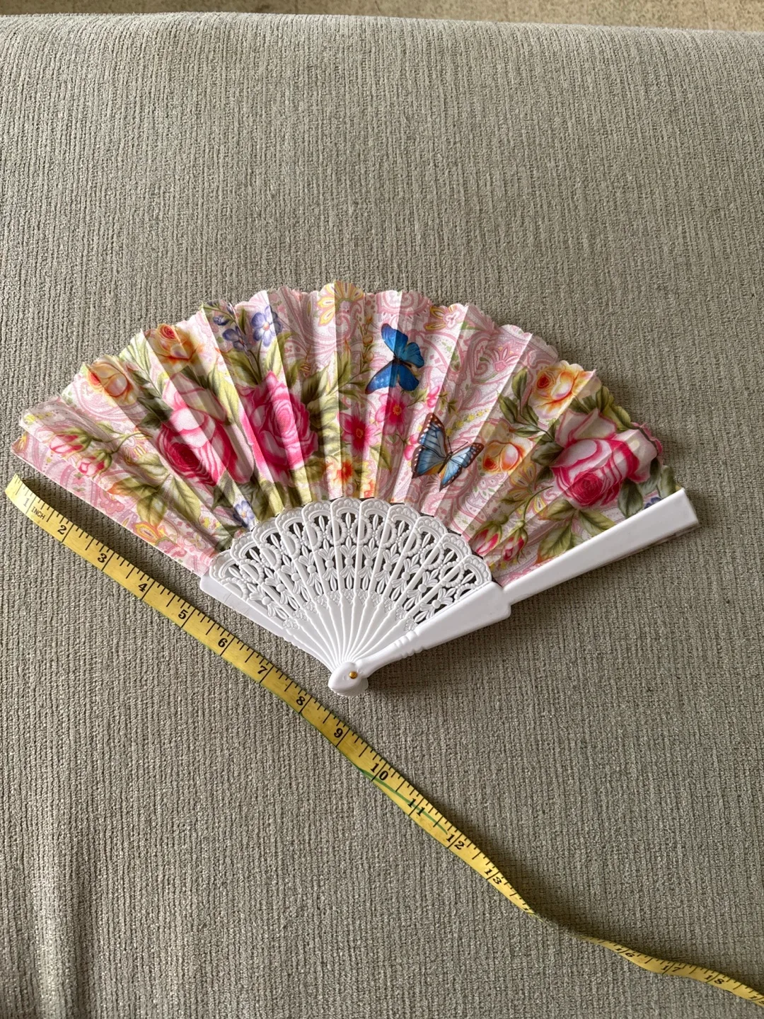 Floral Folding Hand Fan image indicator(2)