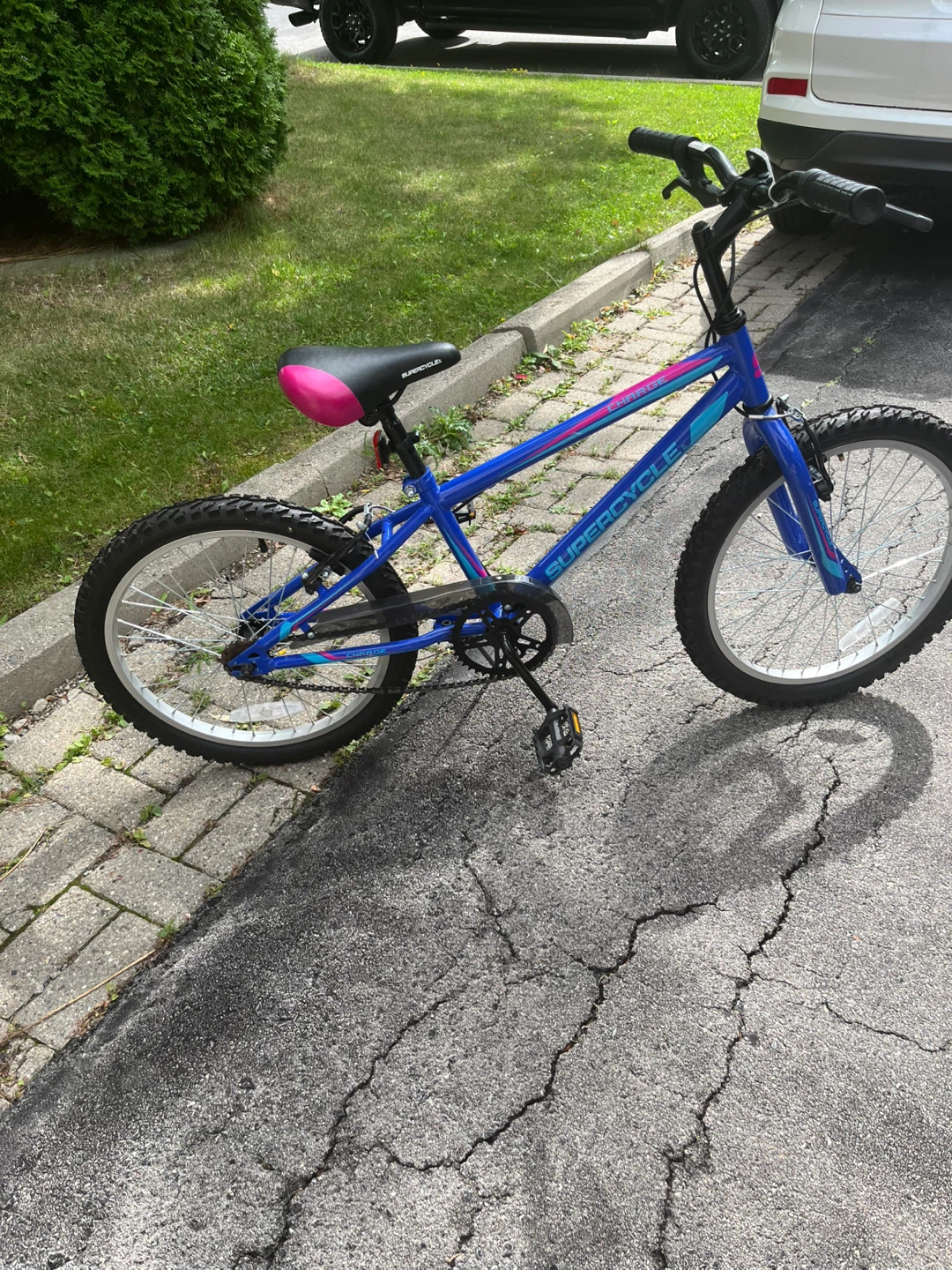 Supercycle Charger Bike - Blue & Pink
