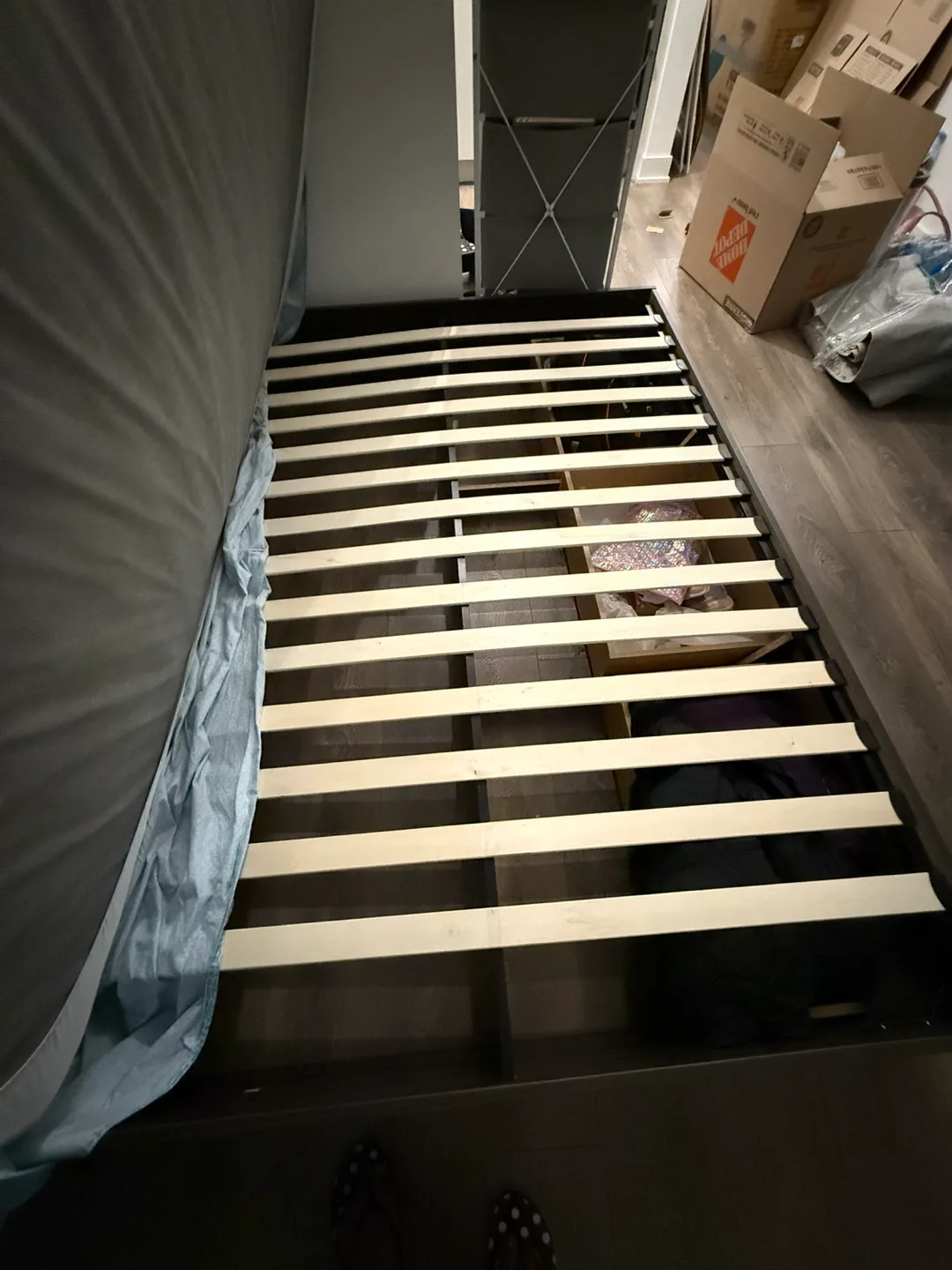 Double Bed Frame with Slats and 3 drawers for extra storage image indicator(3)