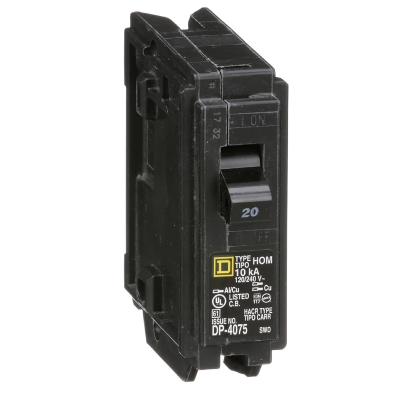 Square D HOM120 20A Circuit Breaker