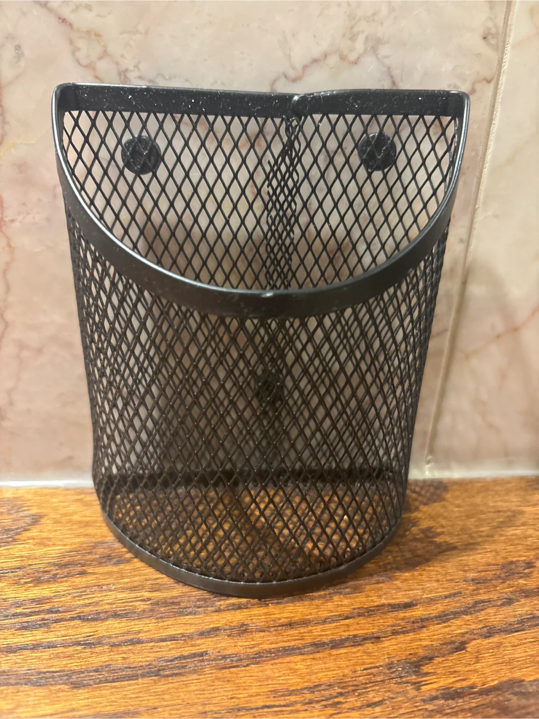 Black Mesh Desk Organizer