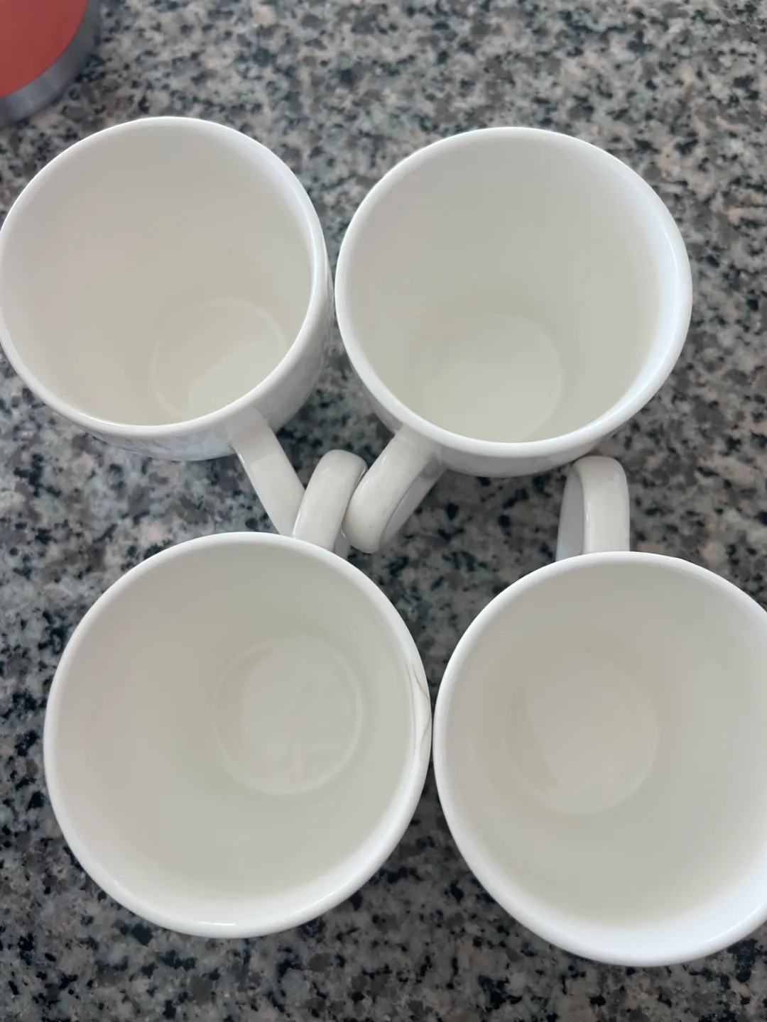 Set of 4 White tea Mugs thumbnail
