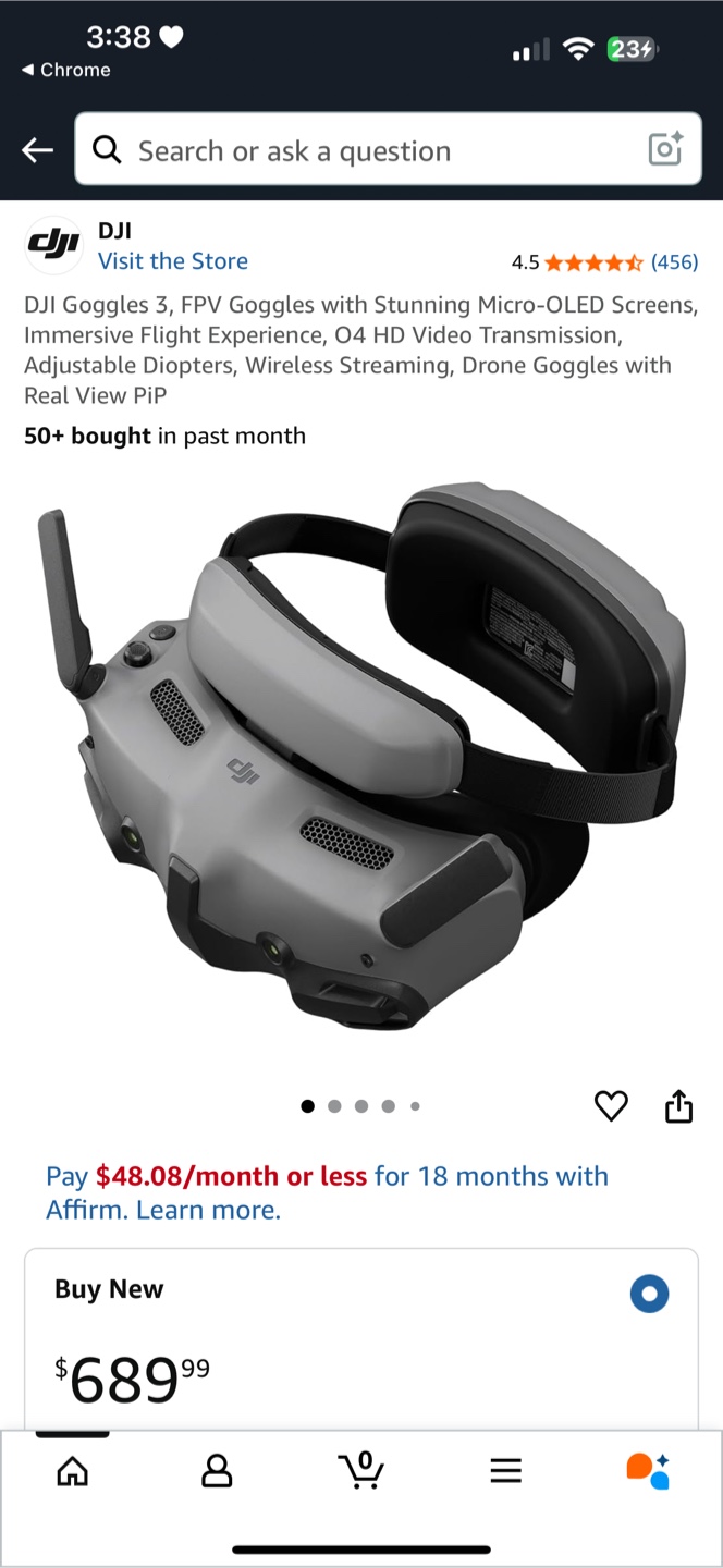 DJI Goggles 3 - FPV Drone Goggles