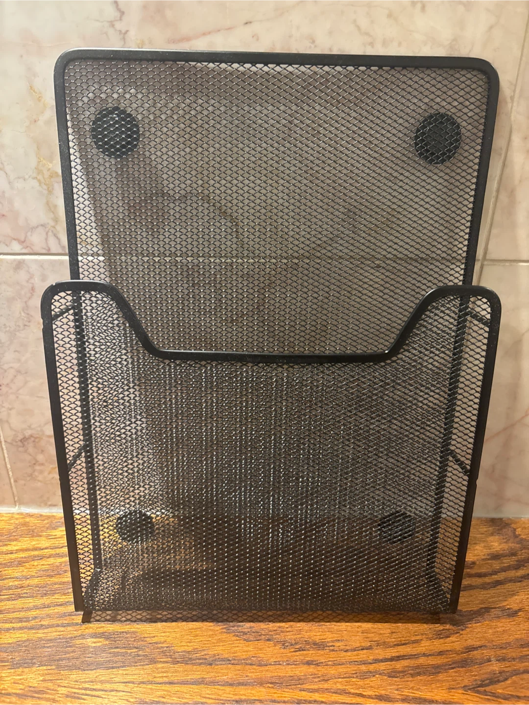 Black Mesh Wall File Organizer