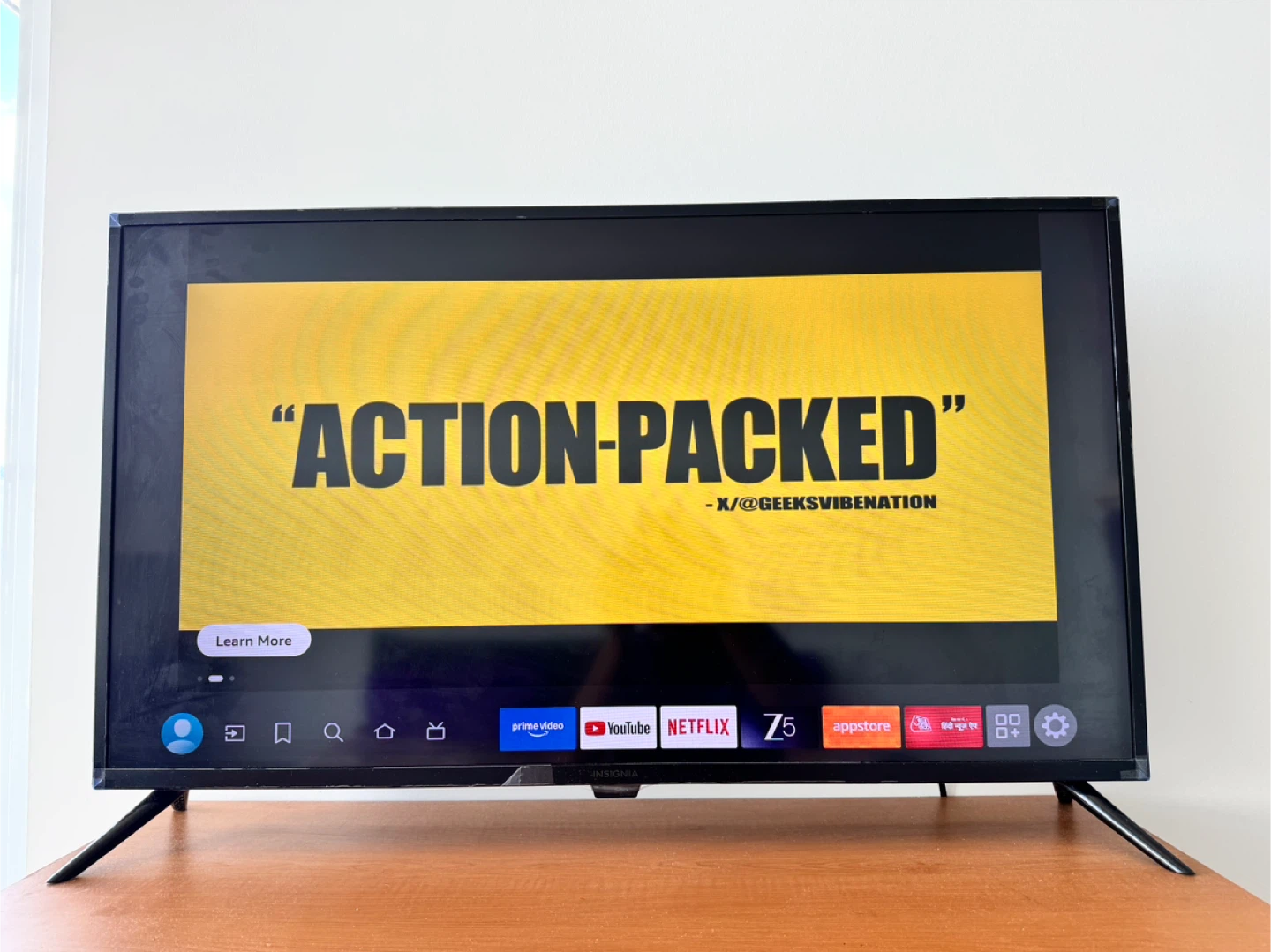 Insignia 43 inch smart TV with box