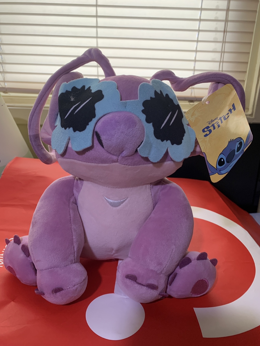 Disney Stitch Angel Plush Toy with Sunglasses