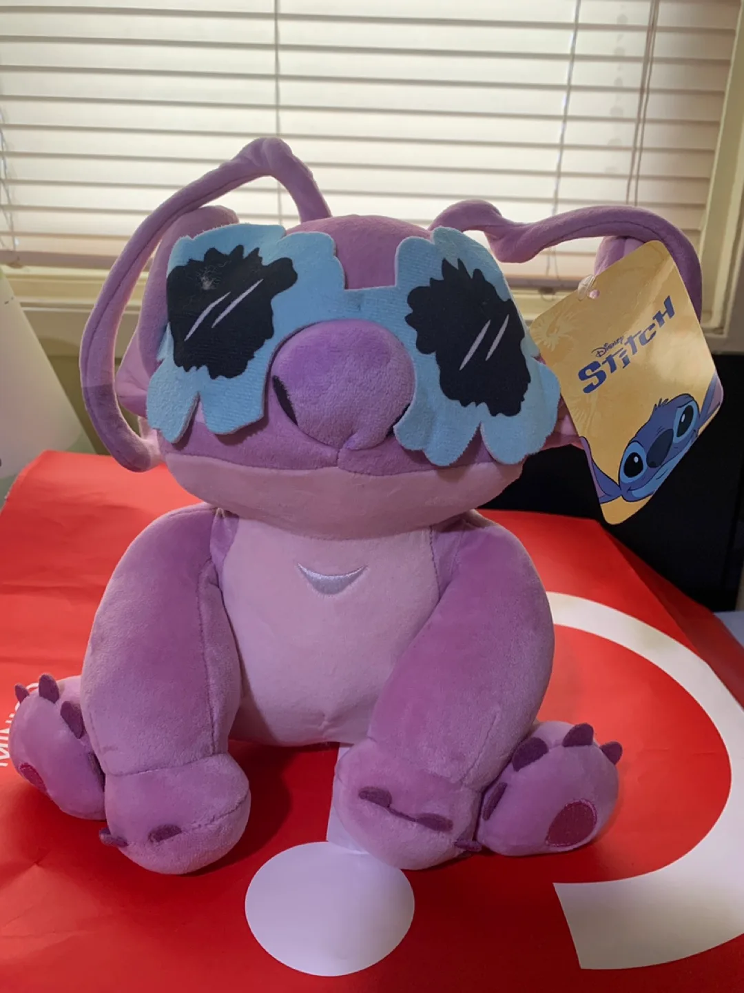 Disney Stitch Angel Plush Toy with Sunglasses thumbnail