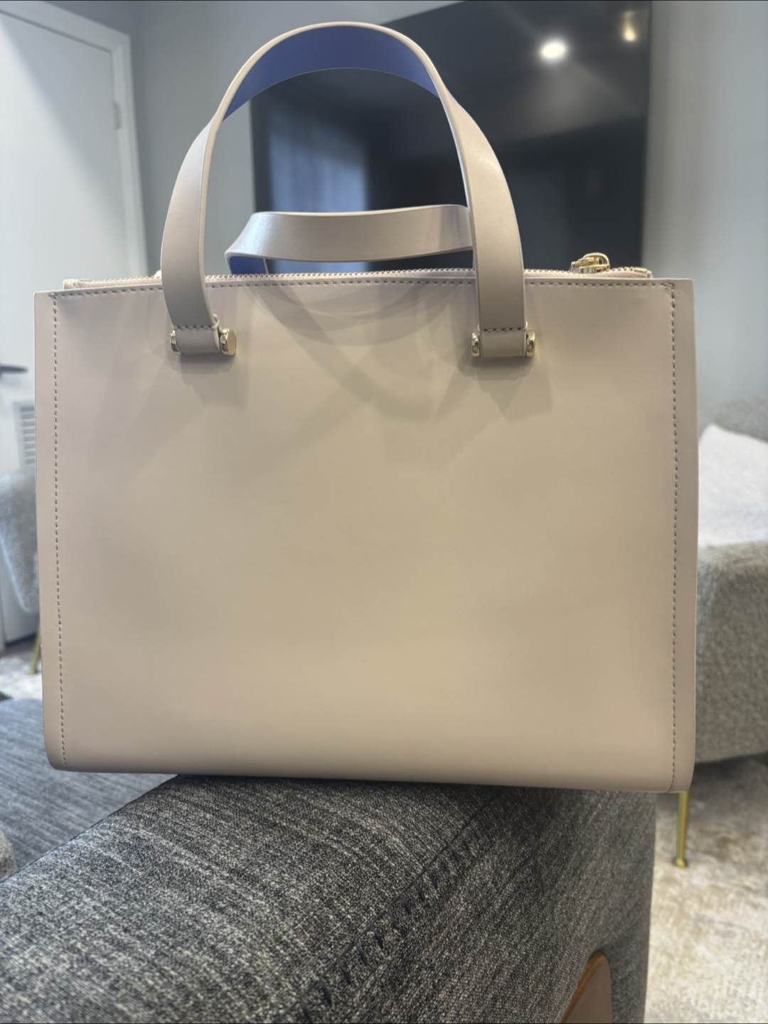 Kate Spade Tote Bag - Beige & Blue- used once only - photo 2