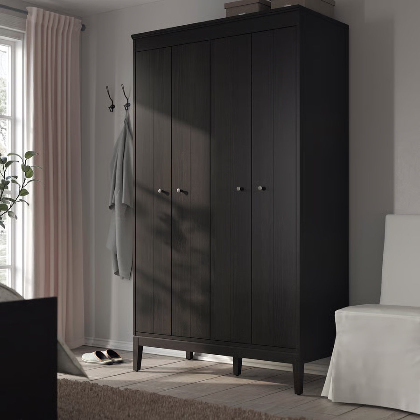 IKEA Hemnes Wardrobe - Dark Brown - photo 2