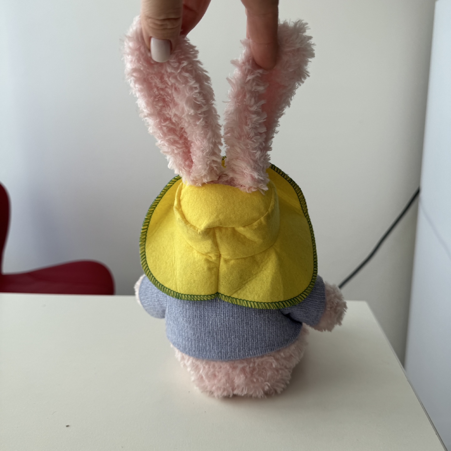 Pink Bunny Plush Toy with Yellow Hat - photo 5
