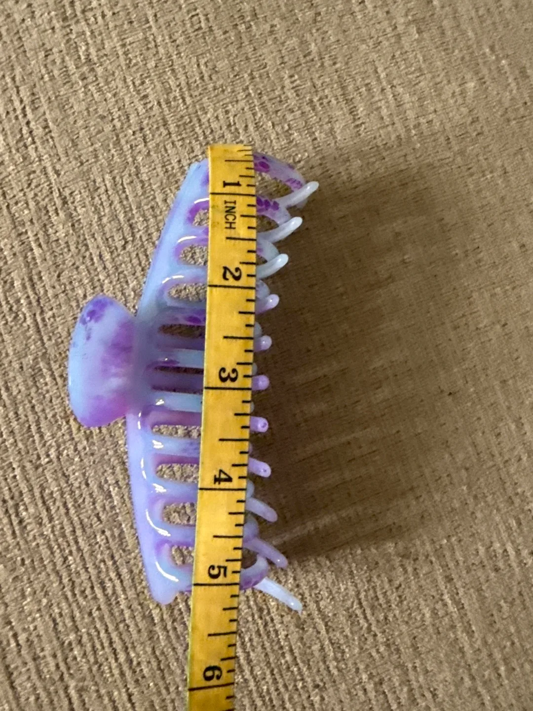 Purple Hair Claw Clip - 6 Inches image indicator(4)