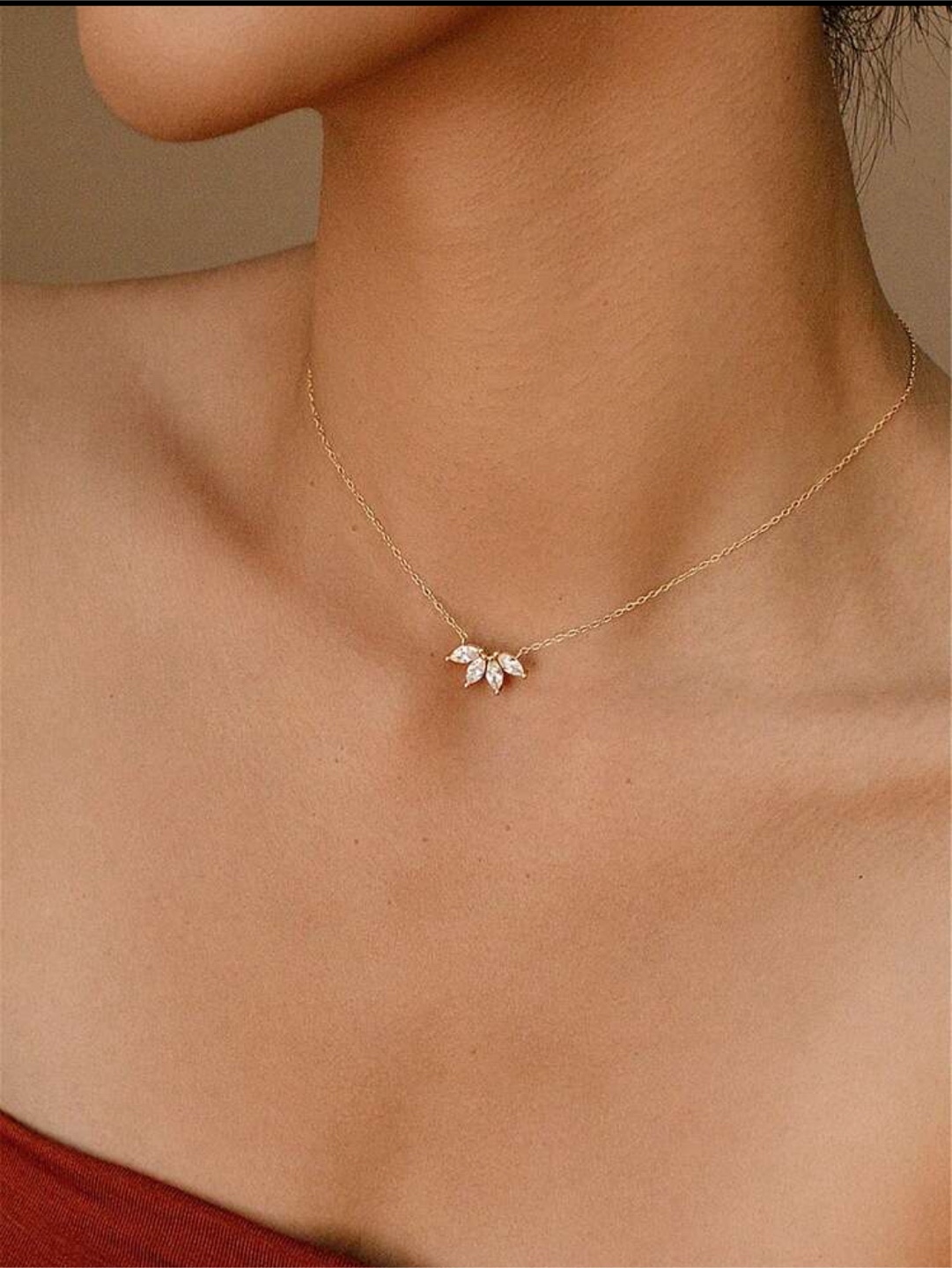Necklace with Crystal Pendant