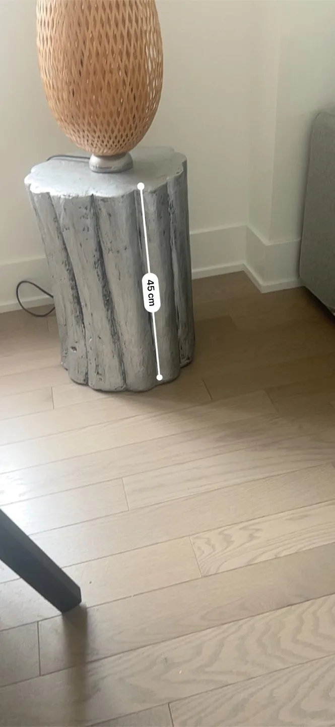Silver Wood Stump Side Table thumbnail