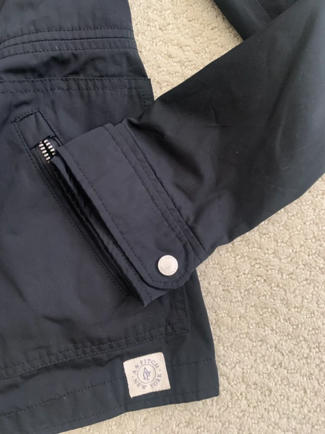 Abercrombie & Fitch Black Winter Jacket - Size S image indicator(5)