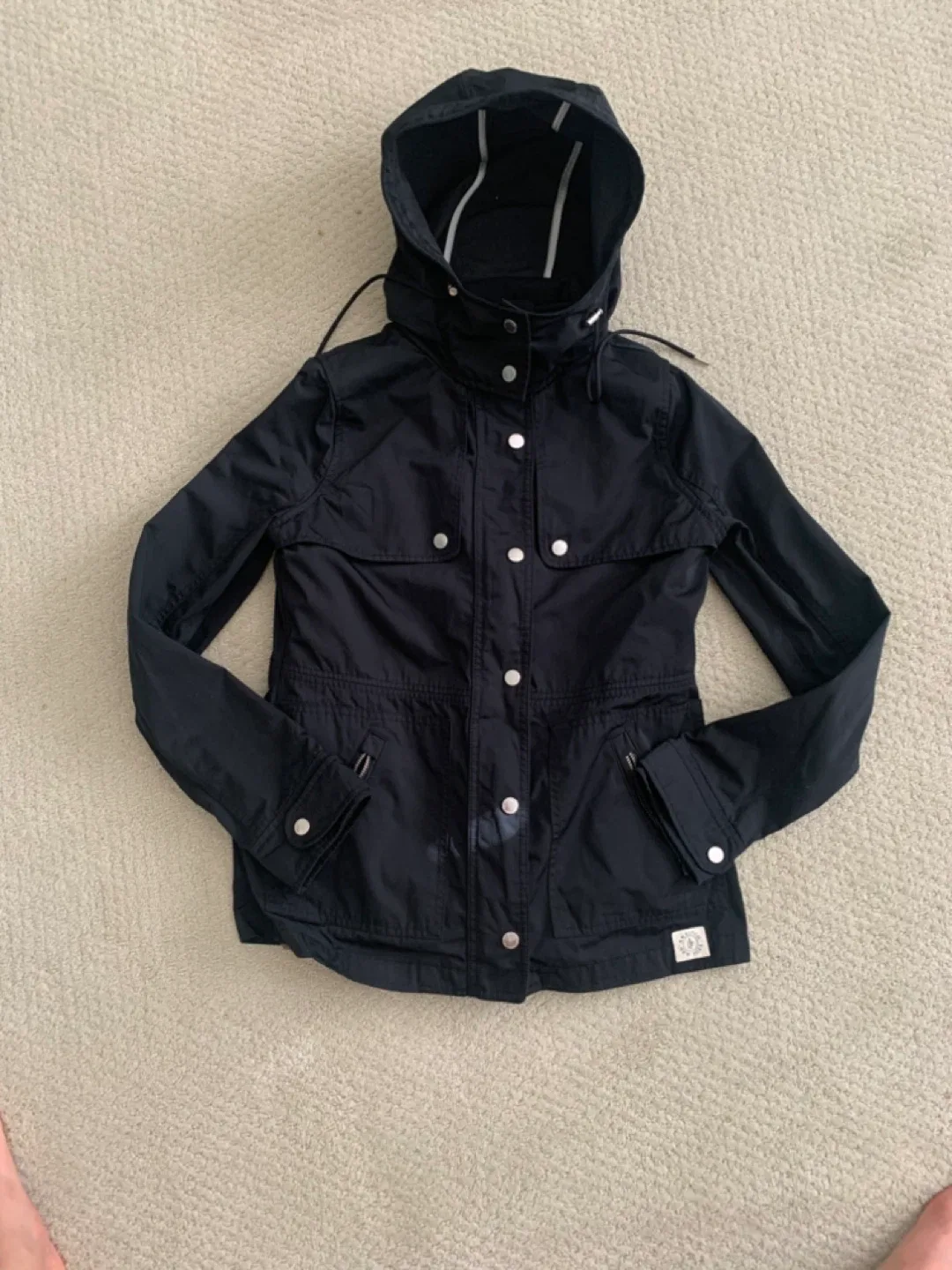 Abercrombie & Fitch Black Winter Jacket - Size S image indicator(4)