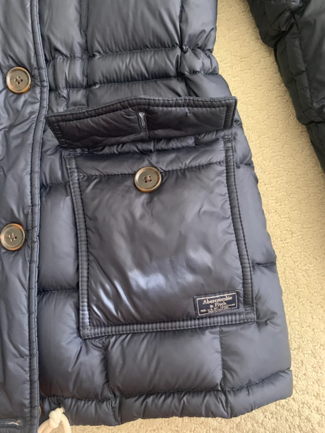 Abercrombie & Fitch Down Puffer Jacket - Size S - photo 3