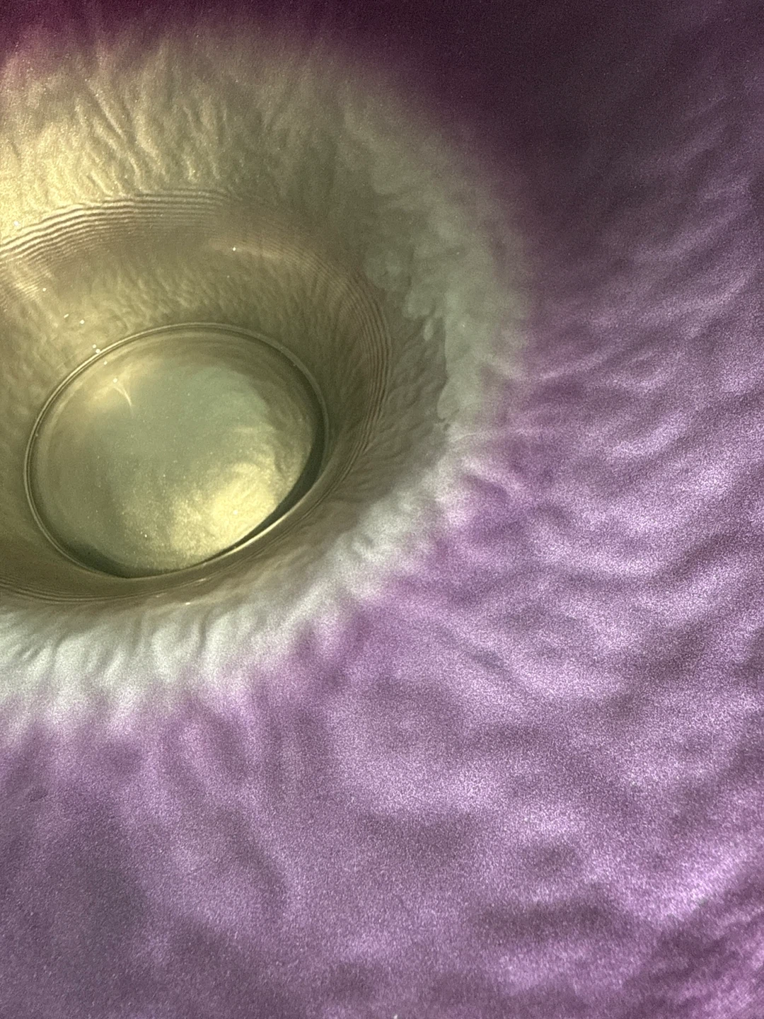 Purple & Silver Decorative Glass Bowl - photo 2