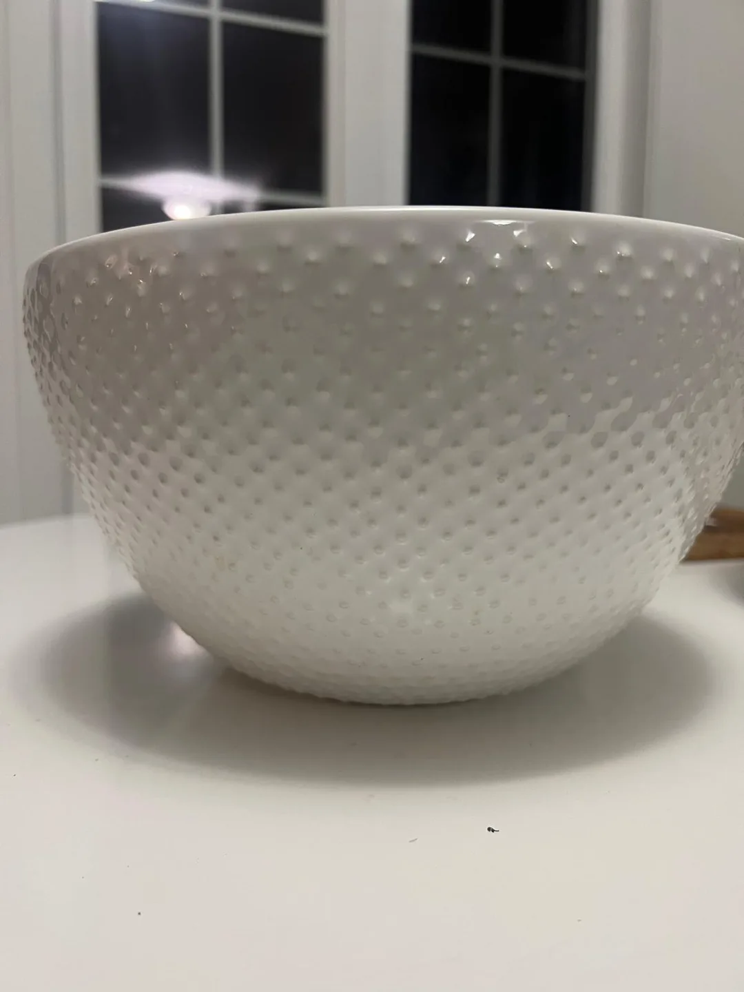 White large salad bowl cum Serving Bowl - 27 cm Diameter thumbnail