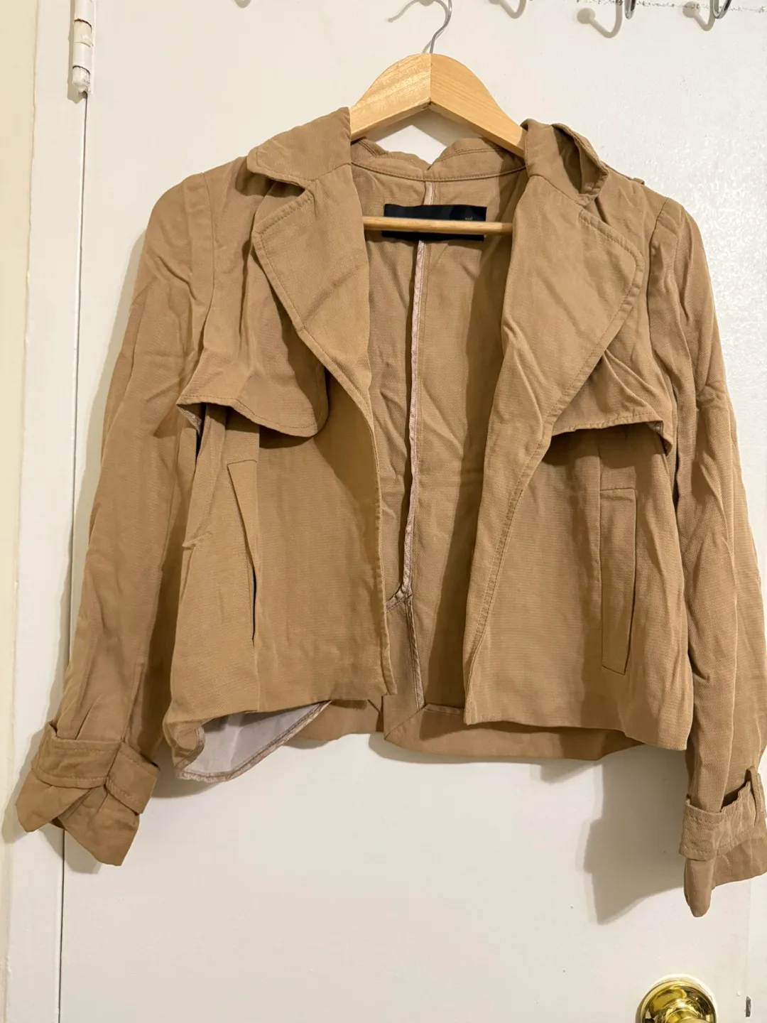 Tan Cropped Blazer thumbnail
