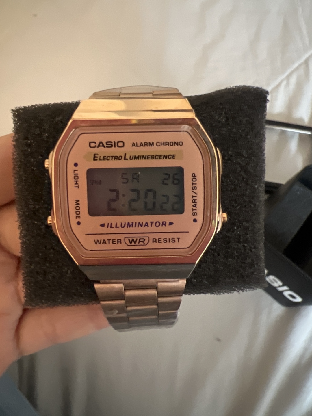 Casio Digital Watch rose gold