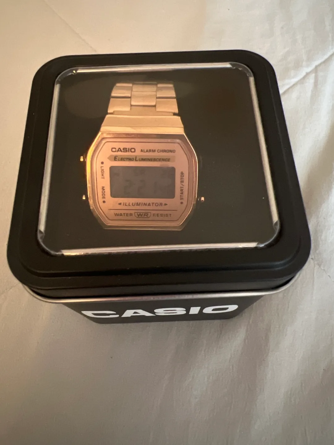 Casio Digital Watch rose gold image indicator(4)