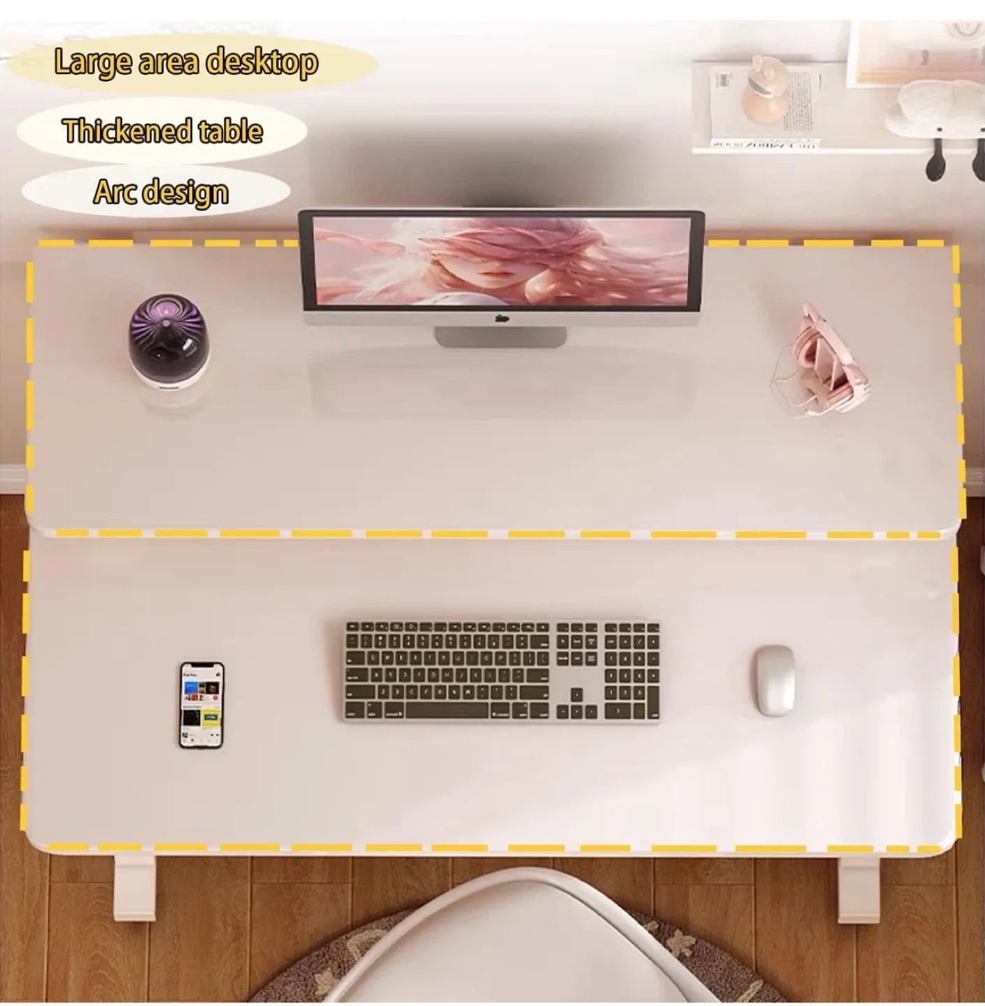 Computer Desk with Shelves - 31.5" x 19.7" image indicator(9)