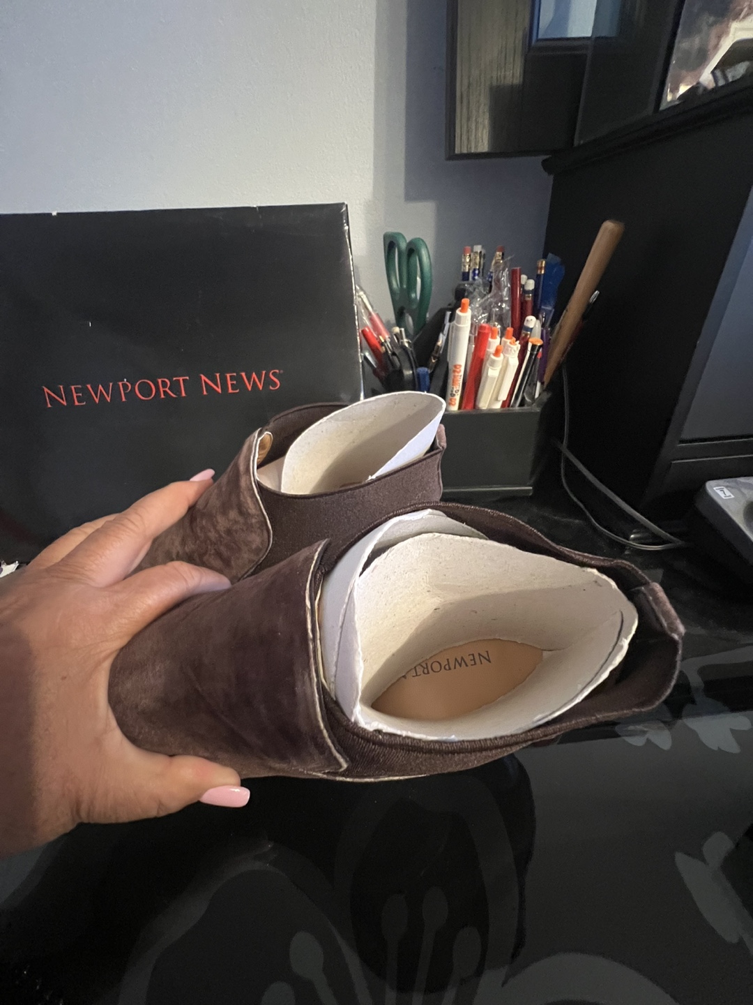 Newport News Brown Suede Ankle Boots - Size 10 - photo 5