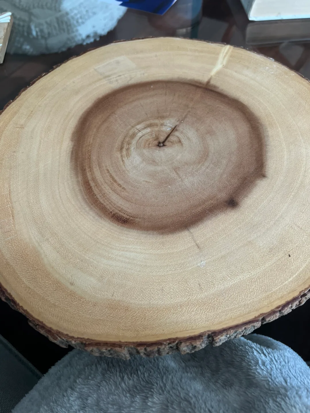 12" Wooden Tree Slice Round thumbnail