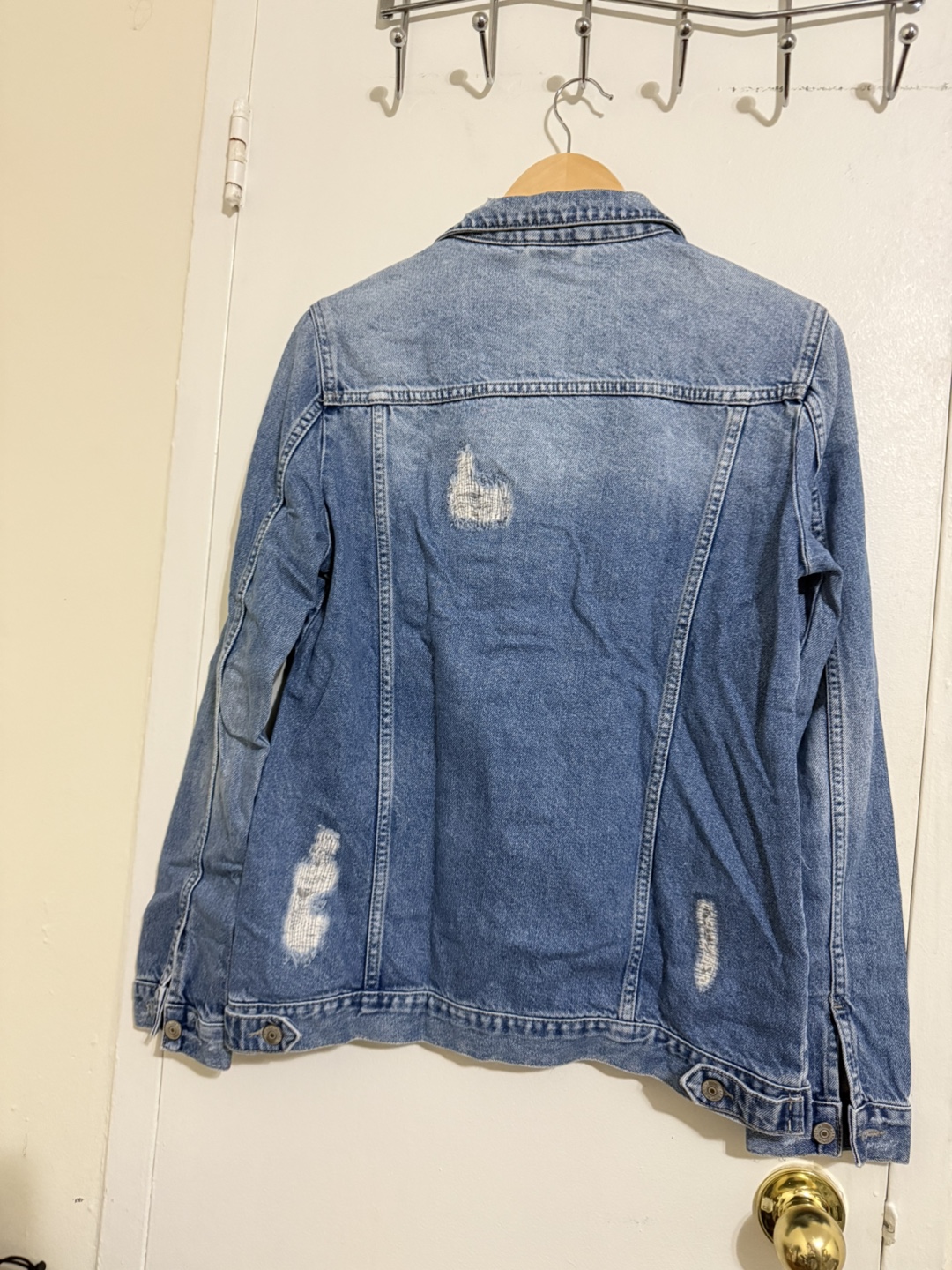 Distressed Denim Jacket - photo 2