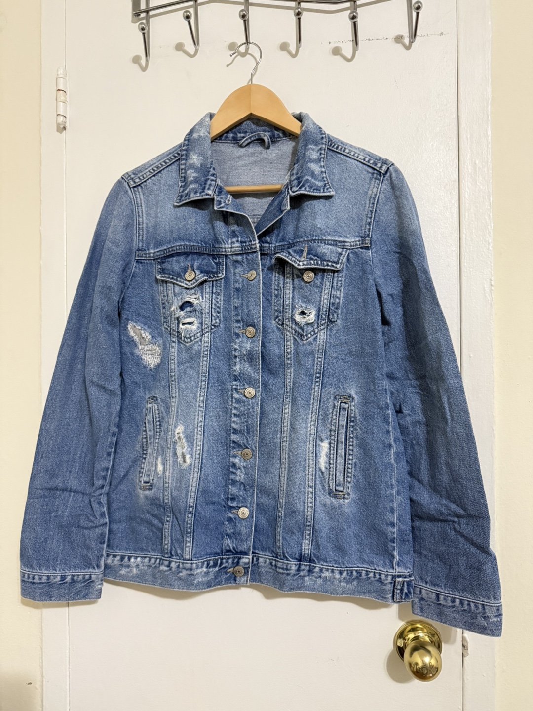 Distressed Denim Jacket