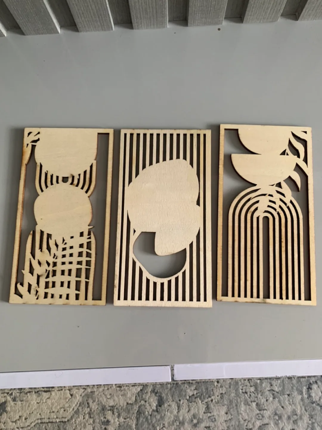 Set of 3 Wood Wall Art Panels image indicator(4)