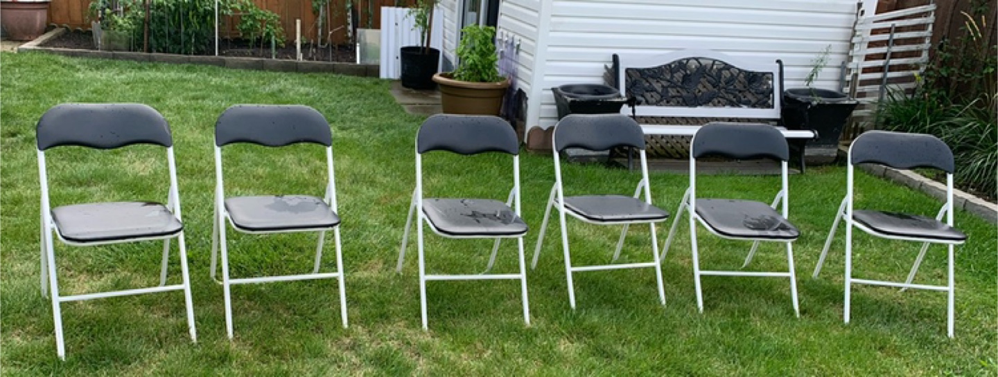 Folding Chairs - Black, Set of 6 - photo 2