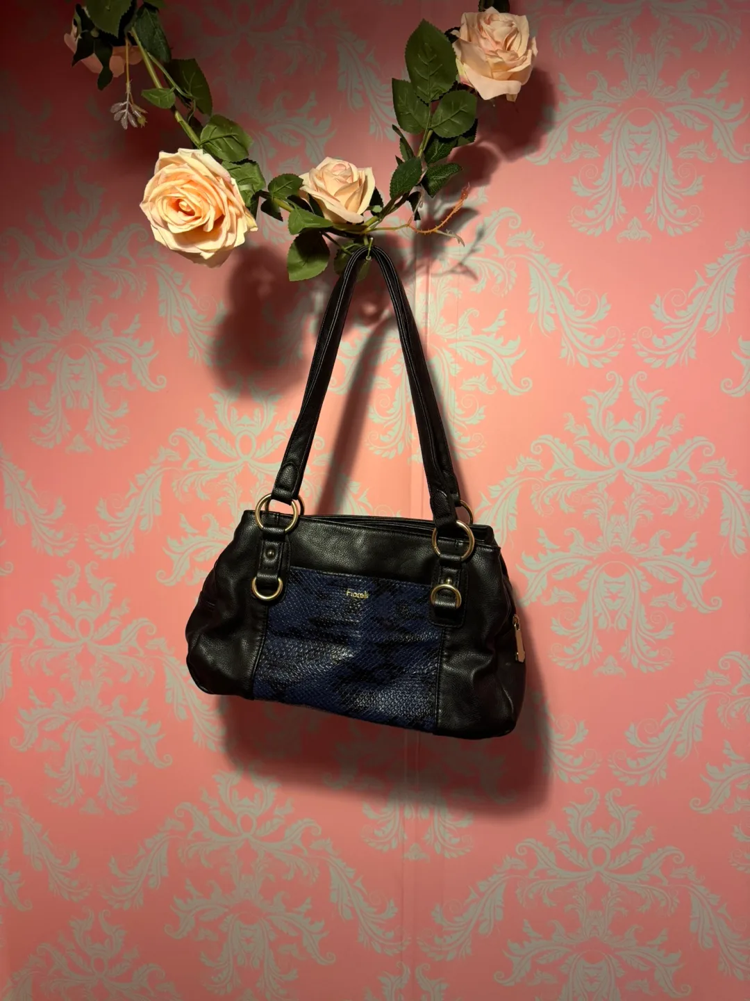 Fossil Black Leather Handbag thumbnail