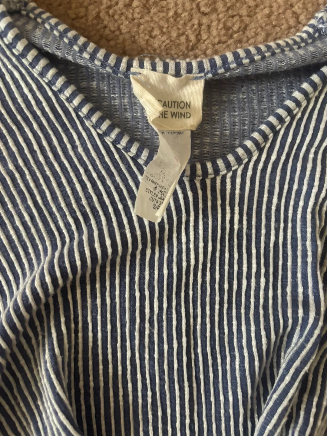 Caution the Wind Striped Dress - Size S image indicator(3)