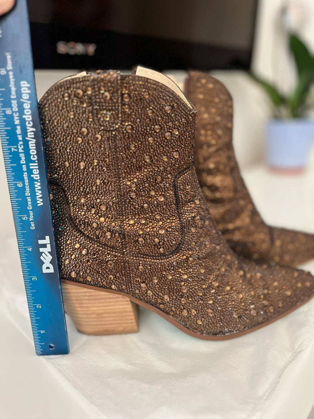 Rhinestone Cowboy Boots - Size 9 - photo 3