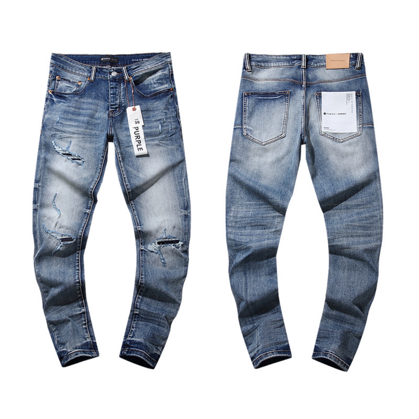 Purple Brand Distressed Denim Jeans - photo 2