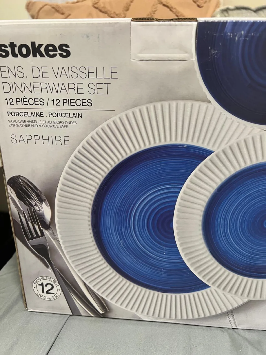 Stokes Sapphire 12-Piece Dinnerware Set - New in Box thumbnail