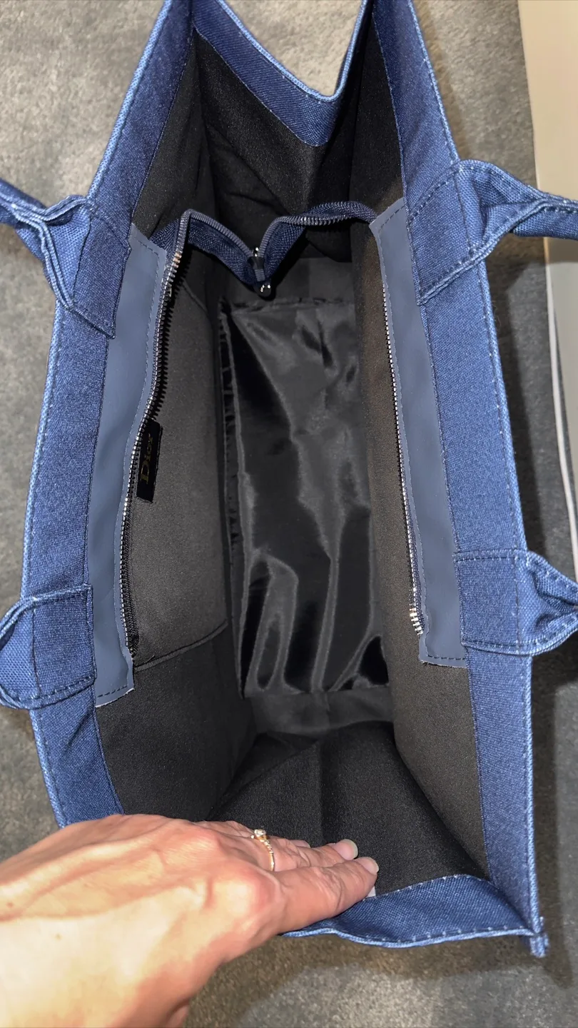 NEW Blue Denim Tote Bag image indicator(4)