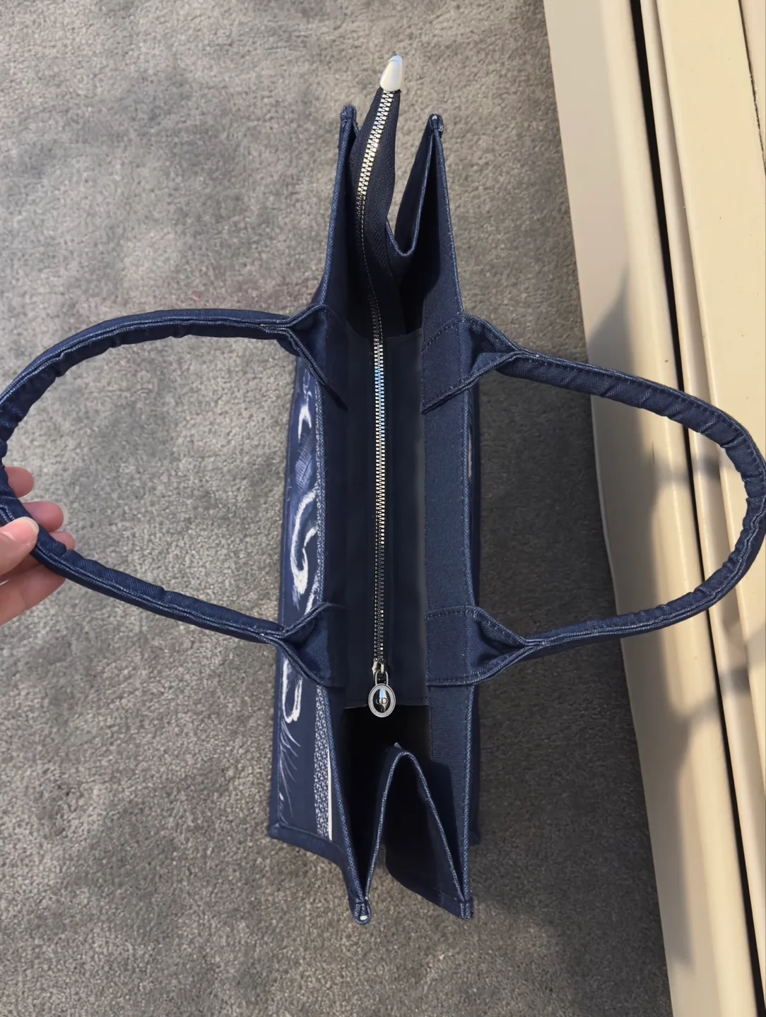 NEW Blue Denim Tote Bag image indicator(2)