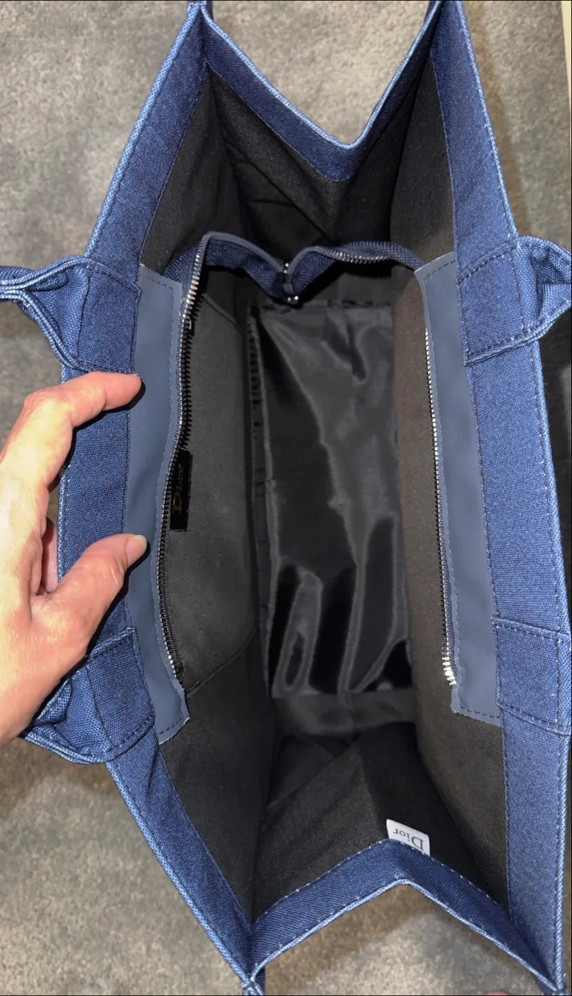 NEW Blue Denim Tote Bag image indicator(3)